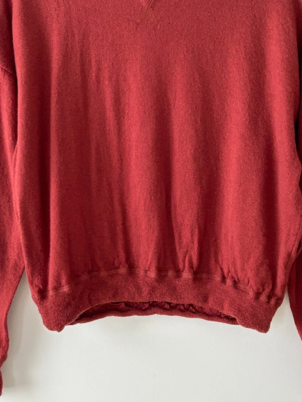 J. Crew 100% Merino Wool Rust Crewneck Sweater